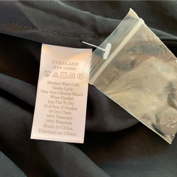 Everlane Japanese Goweave Picnic Apron Dress Women's Size 4 Black Pinafore NWOT - Picture 10 of 11